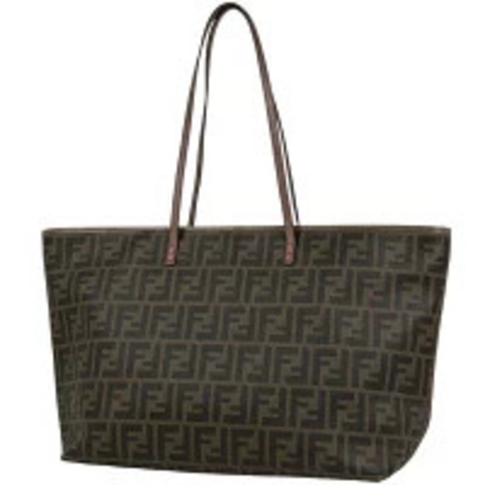 Fendi Zucca tote bag shoulder canvas brown